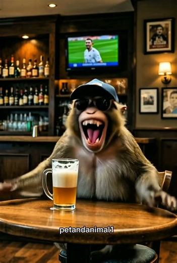 monkey drunk fall #duet #funnyanimal #monkey