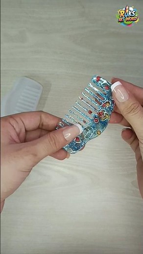 DIY Glitter & Flower Resin Comb ✨ | Relaxing ASMR Step-by-Step #Shorts #resinart