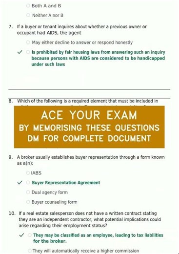 TEXAS REAL ESTATE LICENSE ACTUAL EXAM 2025183 QUESTIONS WITH ACCURATE SOLUTIONS video