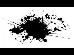 Ink Splatter Black Screen/Ink Splatter Effect Black And White/Ink Splatter Overlay Black Screen