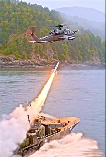 ULTIMATE SHOWDOWN: Stealth Combat Boat vs. Elite Attack Helicopter! 🚁⚓ #viralvideo #reels #viral