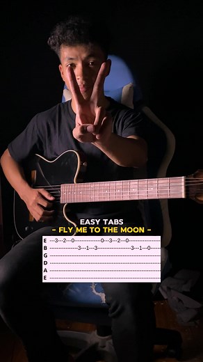 2-Finger Guitar Tutorial: Fly Me To The Moon