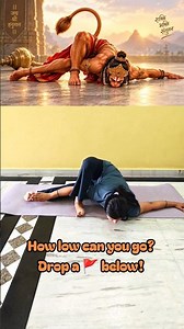 Hanumanasana Challenge: How Deep Can You Go? #yoga #wellness #yogachallenge