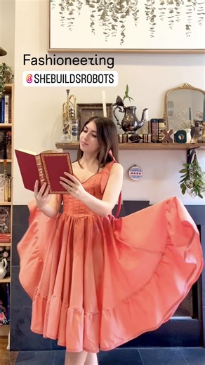 Instagram’s @design on Instagram: "👗 “I’m a fashioneer,” says @shebuildsrobots (Christina Ernst). “I combine fashion and engineering to make wearable, magical technology.” Bringing together her two passions, Christina pulls inspiration from the world of fantasy to design and engineer her incredible creations. Her work combining engineering and fashion began in college, when she entered a hackathon with a bluetooth-controlled, color-changing dress — a true lightbulb moment. “I realized that fash