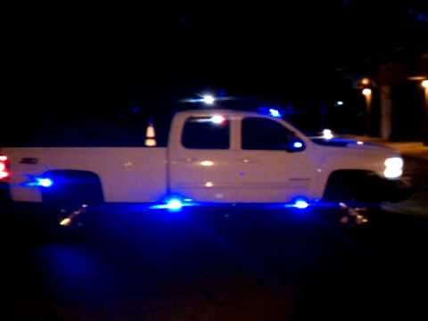 Unit 1 lighting emergency Demo Vehicle. silverado 3500hd whelen led blue light lights