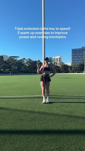 Now you know what triple extension is, here is how to activate and warm up those muscles so you can utilise them! #running #runningtips #runtok #beginnerrunner #runningform #distancerunner #runfast