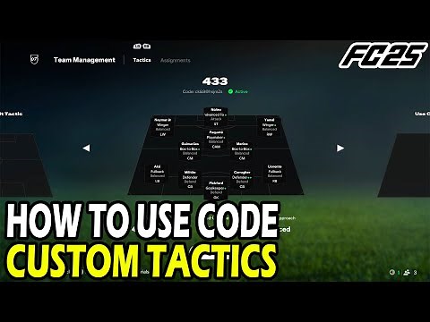 How to USE CODE for Custom Tactics in EA FC 25 Ultimate Team