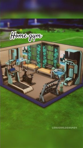 Cozy Home Gym 🤍The Sims build #sims4 #thesims4 #simsnocc #sims4build