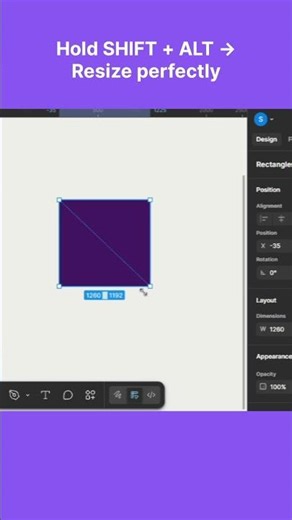 Resize Elements Perfectly in Figma (Beginner Tip)#figma #uiguides #figmatutorial #uidesign #shorts