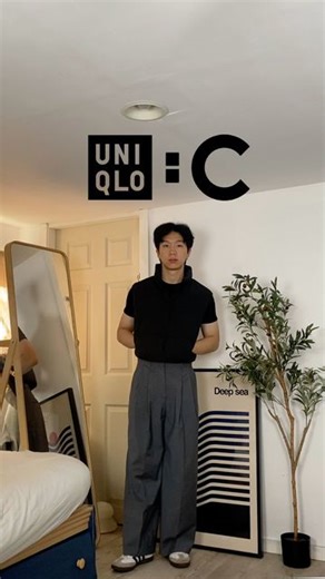 Luke Liu on Instagram: "uniqlo c try on #uniqloc #uniqlo #mensstyle #tryon"