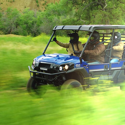 Get ready to transport heavy loads or the entire crew with the all-new versatile MULE PRO-FXT 1000 LE full-sized side x side. Explore our Build & Price tool on Kawasaki.com to create your custom MULE side x side. | Kawasaki USA