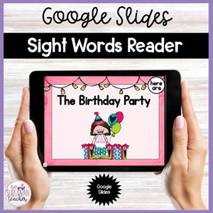 Sight Words Book GOOGLE SLIDES Distance Learning | HERE ARE