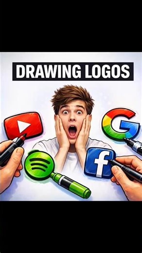ll challenge draw logo ll part 6 #viral playstore logo #drawing