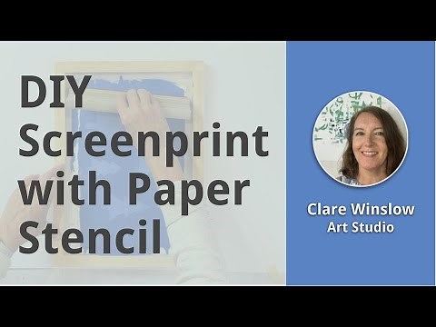 DIY Screenprinting with Paper Stencils
