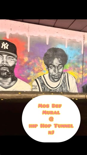 Mos Def Yasiin Bey Mural Located @ Hip Hop Tunnel