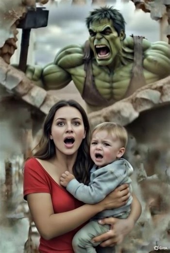 Hulk's Rage Attack: Mom Saves Crying Baby! 😱 Viral Moment