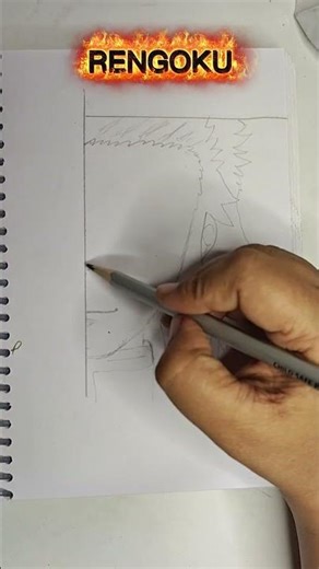 cute anime Face Drawing Rengoku #StepbyStepPencilSketch #ViralArtVideoonrengoku #sdGrow10 #ytshorts