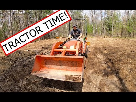 Leveling Land With Kubota Tractor!