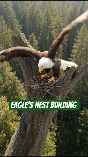 How Eagles Build Their Nest🦅Timelapse