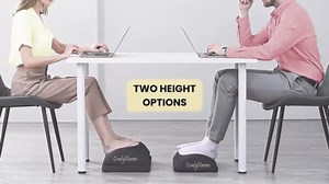 Ergonomic Foot Rest for Under Desk at Work – Memory Foam Under Desk Footrest to Relieve Back & Hip Pain, Premium Foot Rest for Office & Home Use