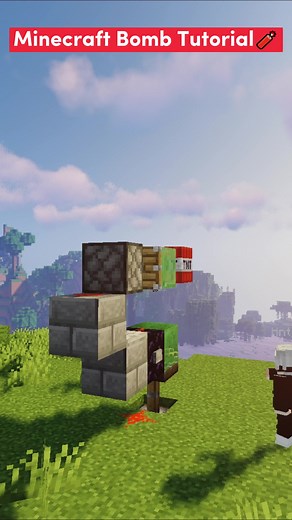 Minecraft Bomb Tutorial🧨#reels #minecraft #minecraftbuilding