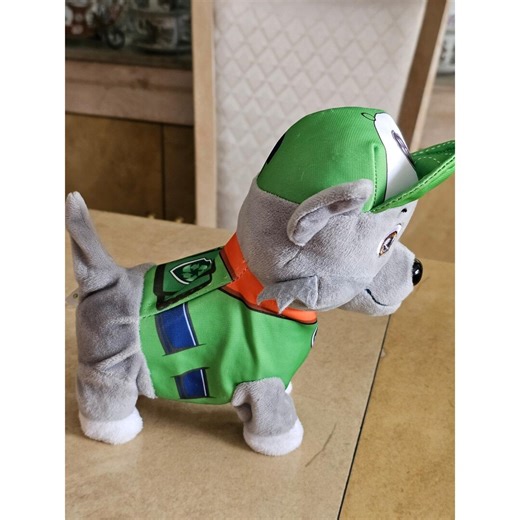 Nickelodeon Paw Patrol Rocky Walking Singing Barking Electronic Plush Soft Toy - Etsy