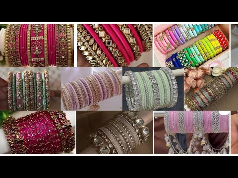 Bridal bangles😍 Silk thread bangles set design collection video#trending#youtube#bangles#wedding#yt