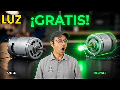 A Dynamo from an Electric Motor. Generates Electric Power. Science project. ⚙️