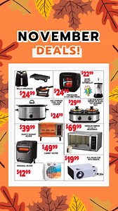 Check out the amazing deals in our November Circular! Don’t miss out on savings you’ll love!🍂✨ #TheRealDealPlace See More At: https://www.rosesdiscountstores.com/roses-circular/ | Roses Discount Stores