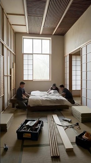 😱Empty Room to Japanese Zen Luxury Bedroom Transformation 🌿 | Calm Minimal Interior Design😱#epoxy