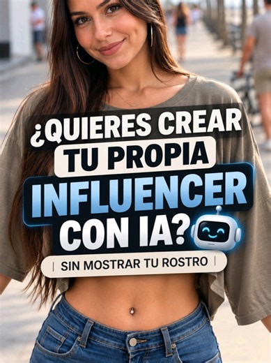 🤖 ¿Y si pudieras crear tu propia influencer con inteligencia artificial sin mostrar tu rostro? 👀 Lo que parece una persona real puede ser un avatar creado con IA… y tú también puedes aprender a hacerlo. En este video te enseño cómo crear una influencer virtual paso a paso utilizando herramientas como: ✨ Google AI Studio: crea las imágenes de tu influencer. 🎙️ ElevenLabs: genera una voz natural para tu personaje. 🎬 HeyGen: convierte tu imagen en un avatar que habla y se mueve. 📱 CapCut: edit