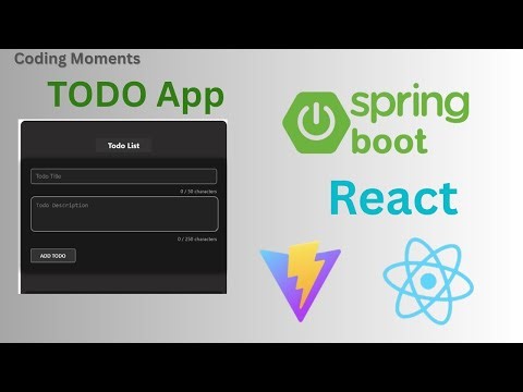 Todo app (Spring Boot backend + React + Vite frontend)