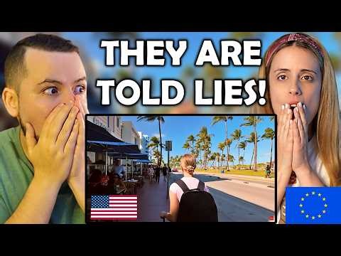 European Couple Reacts to We Were Wrong About the USA 🇺🇸 First Time in America