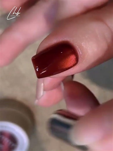 Red Gradient Glitter Nail Tutorial | Festive Glam Design