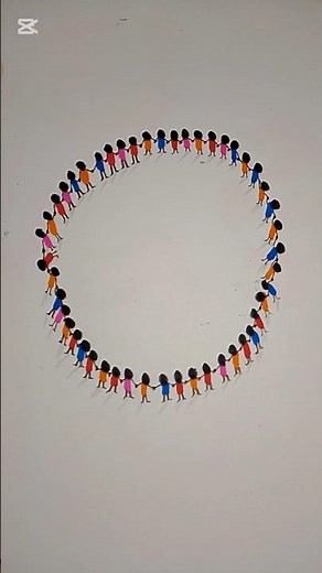 *Unity in Color: Children Holding Hands Form a Circle of Togetherness 🌈 | Heartwarming Art Animation