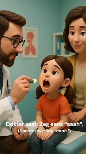 Learn Dutch Fast – Saar bij de dokter 🩺 | Simple Dutch Conversation for Beginners - Shorts