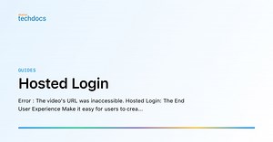 Hosted Login