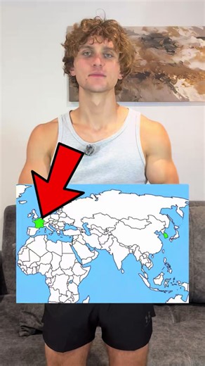 France ➡️ Corée du Sud à PIED ! 👀🇰🇷🔥#jeux #frere #geographie #pays #culturegenerale