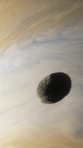 Metis orbits closer to Jupiter than any other major moon. #jupiter #space #spacethings #astronomy #astrophysics #physics #cosmoknowledge