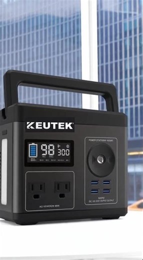 300W Portable Power Station LiFePO4 (296Wh/600W Peak)