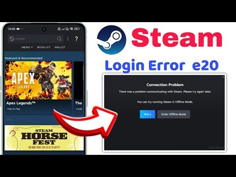 Steam login error code E20 | steam login failed error code E20 | how To Fix Steam login Error e20