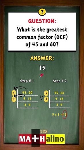 What’s the Greatest Common Factor of 45 and 60? Most People Get This Wrong!