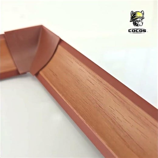 PVC Kitchen Worktop Trim 23×23 mm – Alder