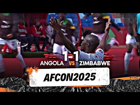 Angola vs Zimbabwe | Africa Cup of Nations| Group B |AFCON Commentary 2025