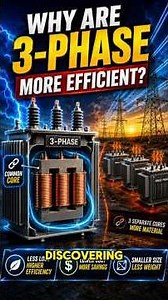 Why 3 Phase Transformers Are More Efficient?