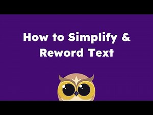 How to Reword or Simplify (AI) Text and Web Pages | Helperbird tutorials