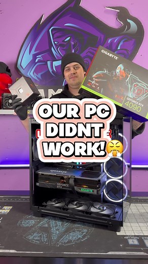 We built a BROKEN pc! 😤 #pc #pcbuild #gamingpc #pcgaming #gaming #pcrepair #brokenram #techvideo
