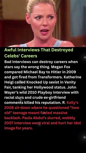 Awful Interviews That Destroyed Celebs' Careers#shorts