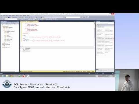SQL Server Tutorial - Part 2 - Data Types, RDM, Normalization, Primary and foreign keys