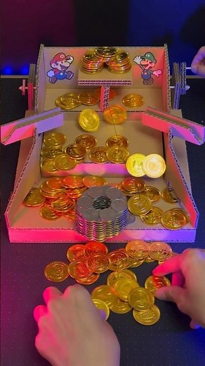 Homemade coin pusher. Tutorial is ▶️.